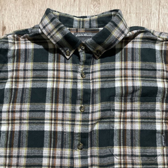Eddie‎ Bauer Shirt Adult Extra Large XL Multicolored Cotton Flannel Casual Mens - Picture 2 of 7